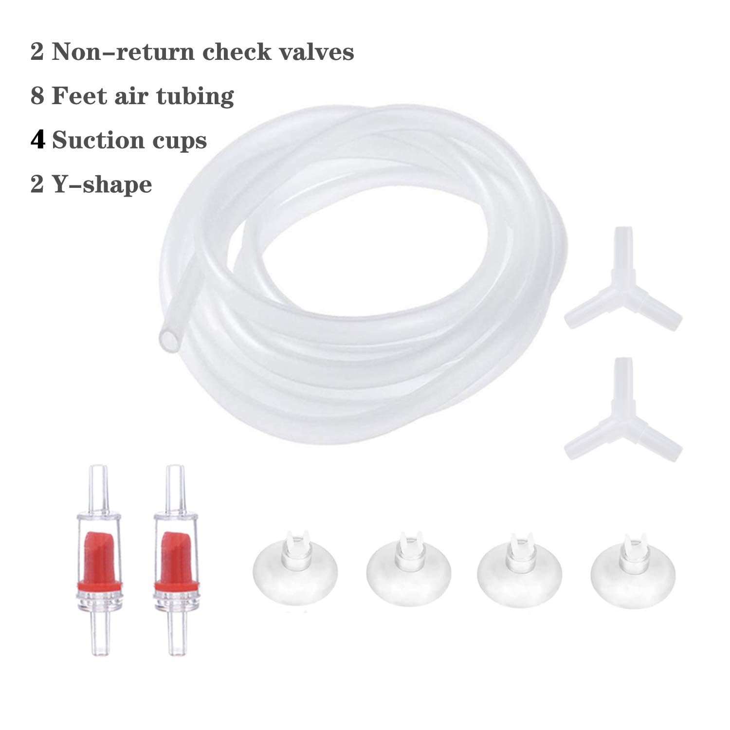 ALEGI Aquarium-Schwammfilter für 20 Gallonen Aquarium, Betta, Nano, Garnelen, Braten, biochemischer Filter mit Luftschlauch, Rückschlagventilen, Saugnäpfen