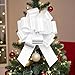 Giant Large Pull Bow Car Bow for Packaging Decorations, Hanukkah, Birthdays, Weddings, Bridal Showers 16 Inch White