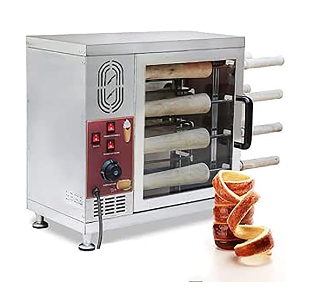 Forno Per Torta Commerciale Con Camino Da 3000 W, Tostapane Elettrico Con Utensili Per Rotoli Da 16 Pezzi, Per Snack Bar Da Cucina Domestica Del Ristorante