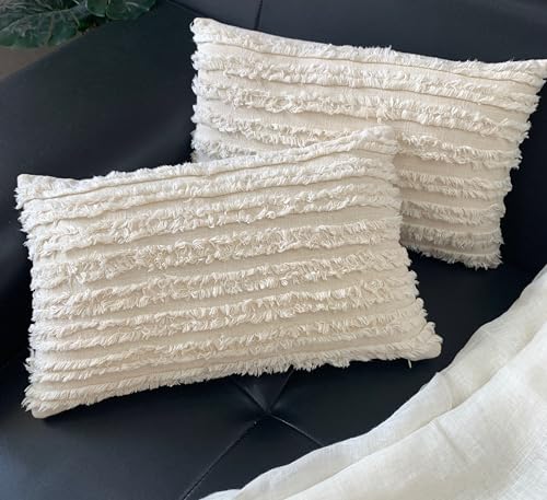 Image of mosey 12x24 Cushion Covers Set of 2 | 100% Cotton Rectangle Cushion Covers for Sofa, Bed | Boho Rectangular Shape Cushion Covers 12 inch x 24 inch for Home decor