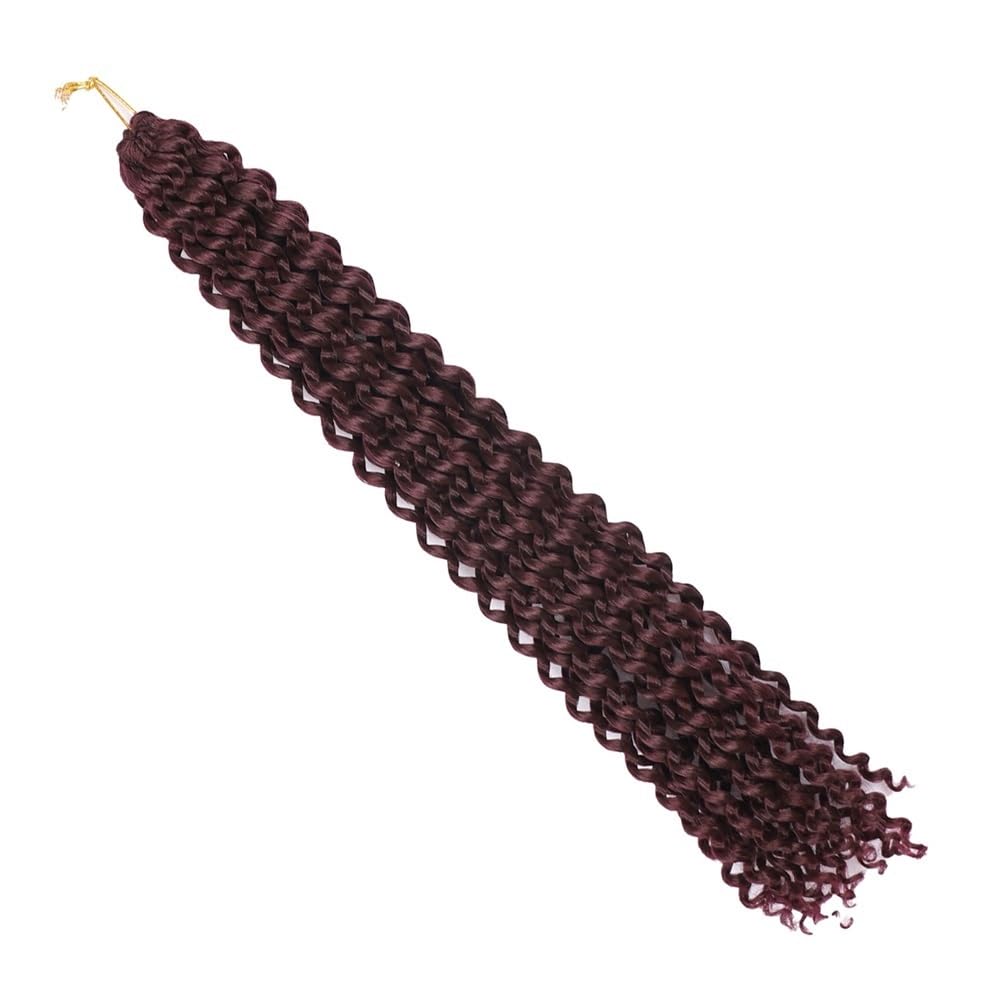 22 pasma syntetyczne przedłużenia włosów 18" boho Dirty Braid peruka dla kobiet i mężczyzn (6 szt.) przedłużenie włosów Clip In (99J#)