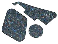 The set is made of plastic and covered with plastic protective films It can fits most USA Gibson Les Paul without drilling,but not Epiphone Les Paul.If you have an Epiphone Les Paul,please visit our store to order the correct dimension items from oth...