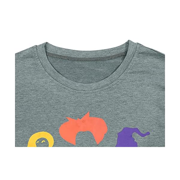 Hocus Pocus T-Shirt Funny Halloween Teacher Graphic Tee Shirt for Women Short Sleeve T Shirts Gray
