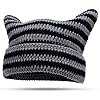 Axinyijia Gorros con Orejas de Gato, Gorro de Gato Mujer Invierno, Gorro con Orejas Gorro de Punto de Invierno para Mujeres Niñas
