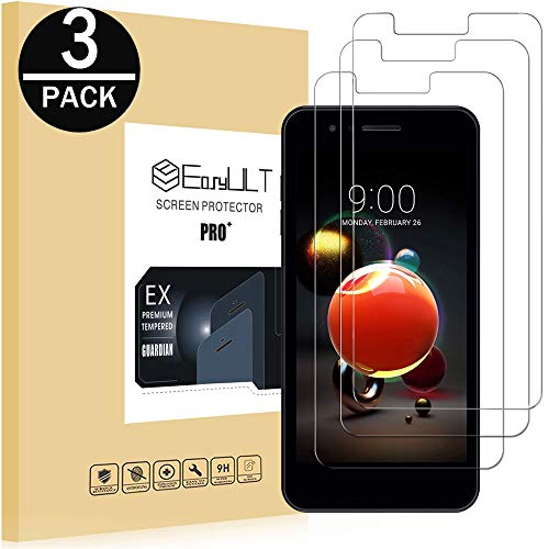 EasyULT Protector de Pantalla para LG K9 [3 Piezas], Cristal Templado Screen Protector para LG K9