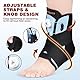 KTQUICK Verstellbare Sprunggelenkbandage mit Drehknopf, Fußbandage mit Abnehmbarem Stabilisator für Plantarfasziitis, Arthritis, ACL, Gelenkschmerzen, Fersensporn, Sport, Rechts & Links - M