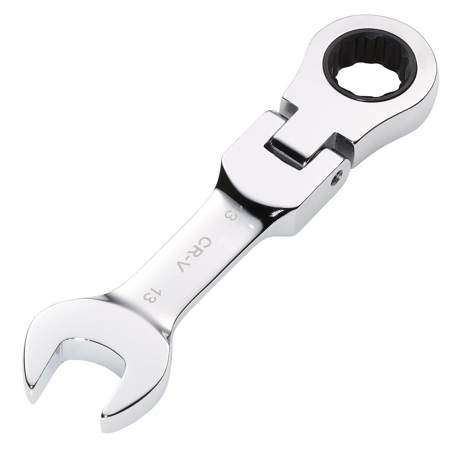 Draper Hi-Torq Stubby Flexible Head Ratchet Combination Spanner 13mm