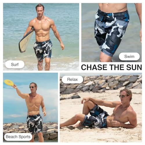 Image of Kanu Surf Men's Big Viper Extended Size Stripe Swim Trunk