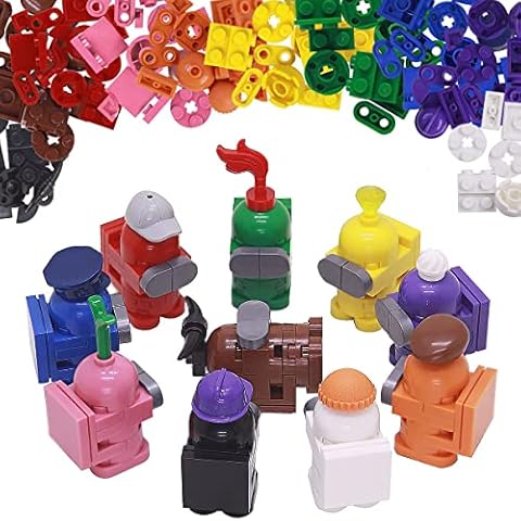 Space Kill Game Figures Toys Imposter Building Blocks AllAmong Space Kill Game Characters Model Gifts for Game Fans Werewolf Kill Toys (147 Pieces) Cover