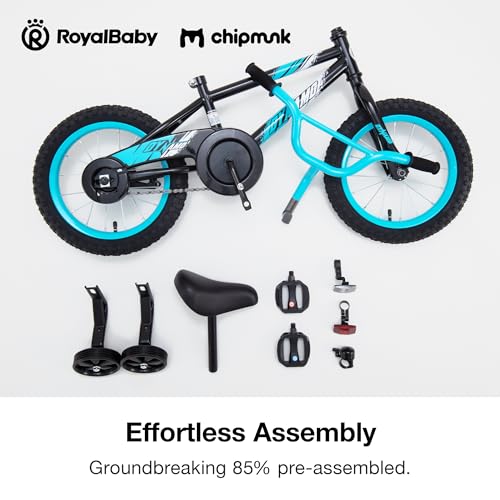 Image of Chipmunk Kids Bike Toddlers 12 14 16 18 Inch Wheel Bicycle Beginners Boys Girls Ages 3-11 Years, Multiple Color Options