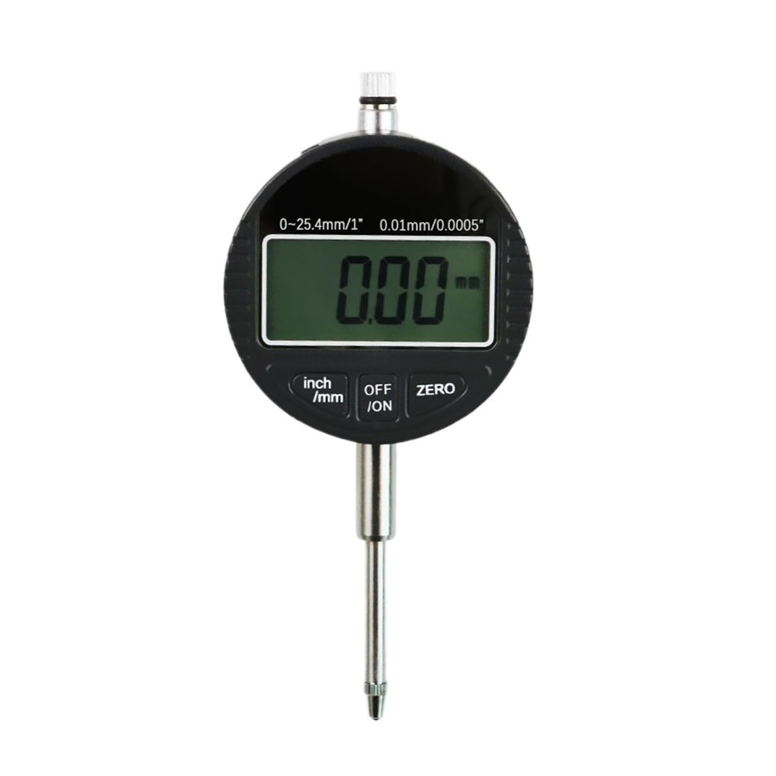 Indicatore di Portata 0-12,7 mm/0,5" 0-25,4 mm/1" Comparatore Digitale Strumento di precisione 0,01 mm/0,0005" 0,0001 mm/0,00005" Strumenti Tester(0-25.4 0.01mm)