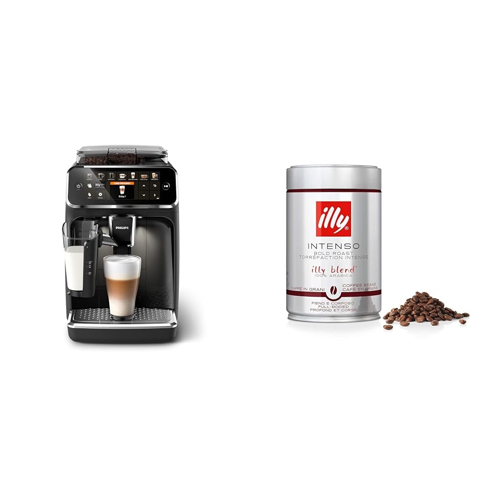 Cafetera Superautomática Philips 5400 + 2 Latas de Café en Grano illy Intenso de 250g