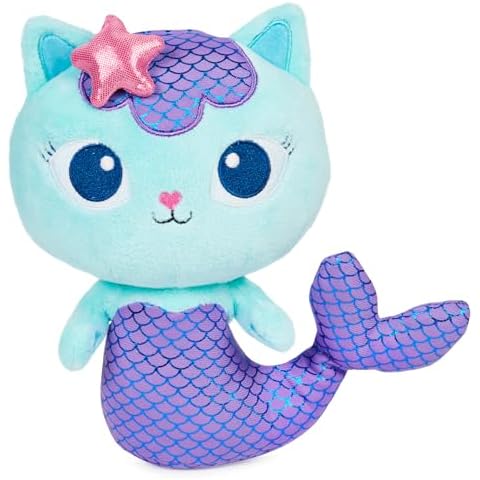 Gabby's Dollhouse 8-inch Mercat Purr-ific Plush Toy Cover