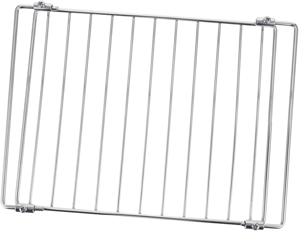 Adjustable Stainless Steel Electric Oven Grill Mesh for Barbecue Non-Stick Grilling Rack Baking Functionality for Oven Cooking and Outdoor Grilling