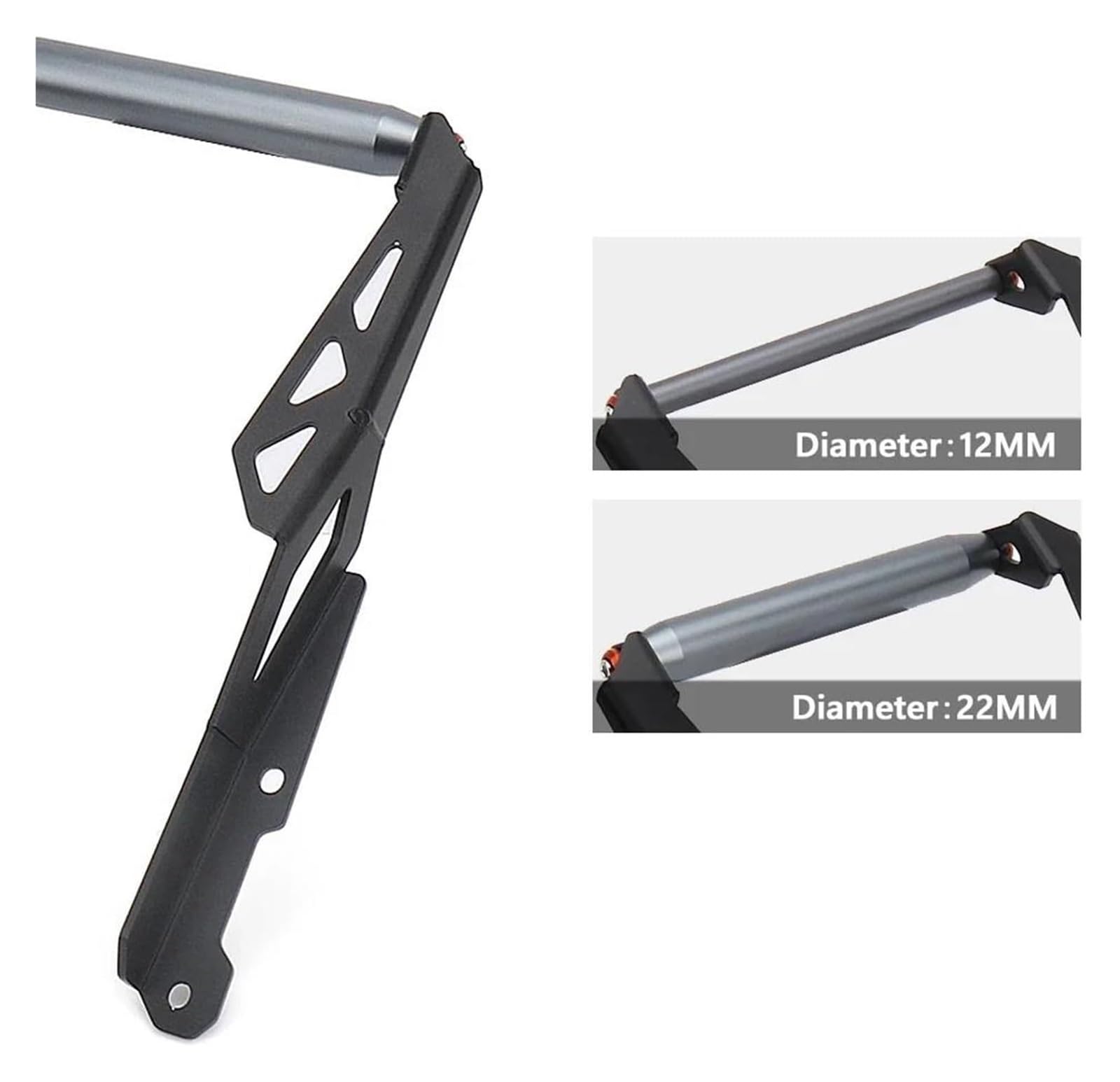 Support de Navigation pour Moto pour CFMOTO 800MT 800 MT 2023 12 Mm/22 Mm Chargement sans Fil Avant pour Téléphone Portable Support De Navigation GPS Moto(Color 5)