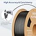 DEEPLEE PLA 1.75mm 3D Printer Filament, Dimensional Accuracy +/- 0.02mm, Neatly Wound, No Clogging, Vacuum Package, Fits for Most FDM 3D Printers, Cardboard Spool 1kg Black