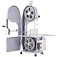 VEVOR Knochen Sägemaschine, 1500 W 300 kg/h Elektrische Knochenschneidemaschine, 490x380 mm Knochenschneidemaschine, 4-200 mm Schnittdicke Gastro-Fleischsäge, Kommerzielle Knochensäge Fleischbandsäge