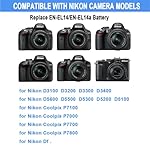 Partstec-eh-5-plus-ep-5a-ac-power-PC-adapter-camera-battery-charger-kit-replacement-for-en-el14en-el14a-for-nikon-coolpix-p7000-Black