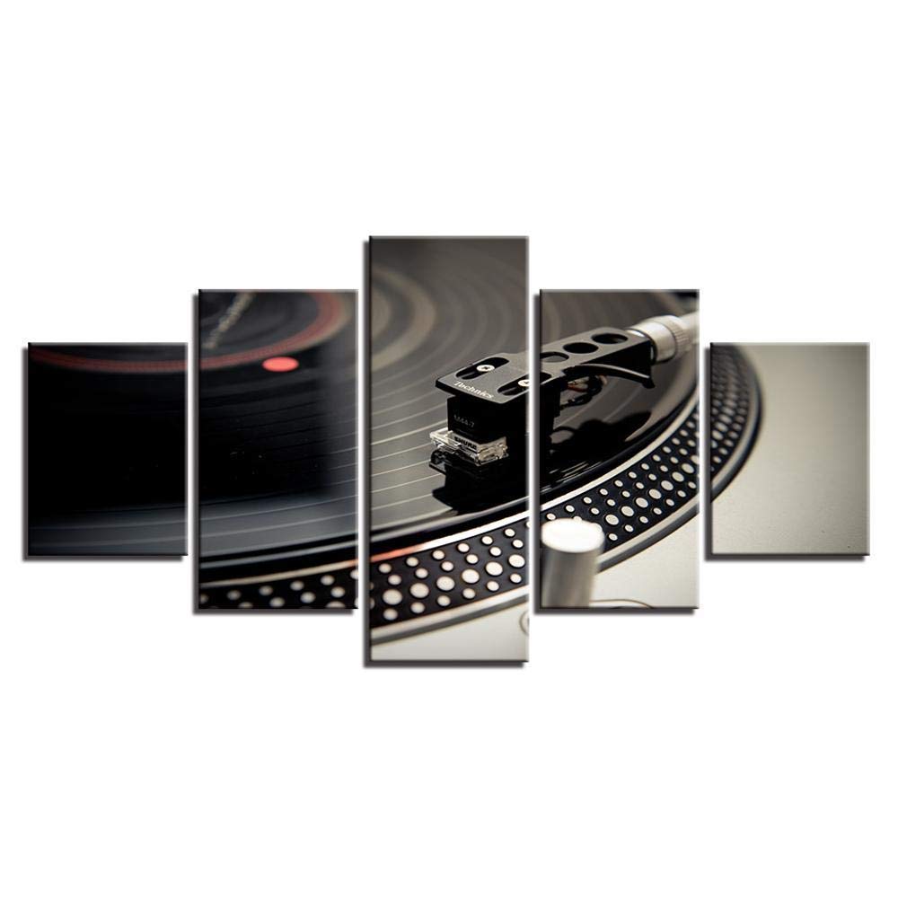 Toile murale rouge instrument de musique HD art salon moderne minimaliste