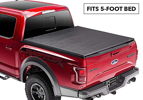 Rugged Liner Premium Soft Folding Truck Bed Tonneau Cover | FCT516 | fits 16-18 Toyota Tacoma Double Cab  (with utility track), 5' bed