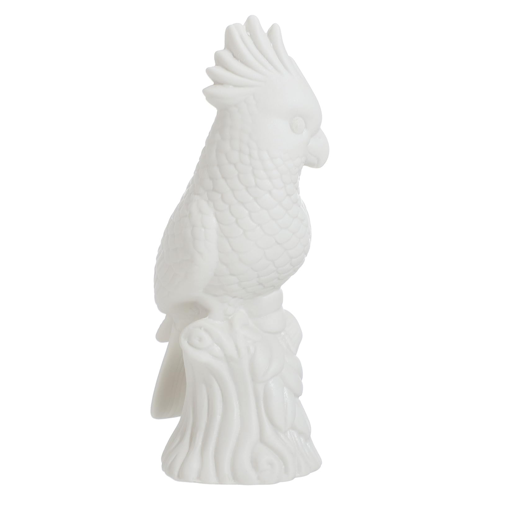 Toyvian Keramik Papageienmodell aus Weißer Keramik mit Sicherem und Umweltfreundlichem Material Zarte Dekofigur als Partygeschenk oder Fotorequisite