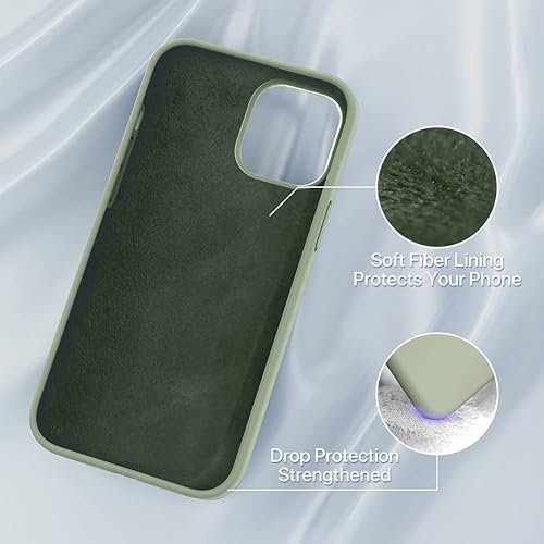 Miniatura 309 de Miracase - Funda diseñada para iPhone 11 con protector de pantalla, funda de goma de silicona líquida, protección total contra caídas y a prueba