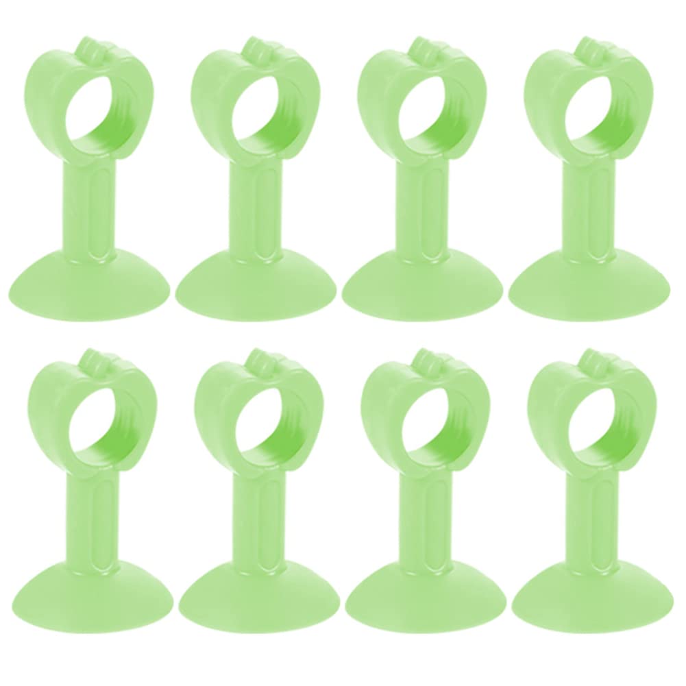 Door Wedge Stoppe, Stops, Stoppers,Silicone Stop Suction Cup Type Silent Handle Bumper Wall Protection Pad-Blue 5pcs||L 75mm(Green 8pcs)
