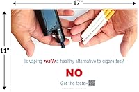 Vista 2 de ¿Son los cigarrillos electrónicos realmente una alternativa saludable a los cigarrillos? Póster - Adolescentes y datos de vapeo - Riesgo