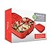 Bentgo Fresh (Red) – Leak-Proof & Versatile 4-Compartment Bento-Style Lunch Box – Ideal for Portion-Control and Balanced Eating On-The-Go – BPA-Free and Food-Safe Materials