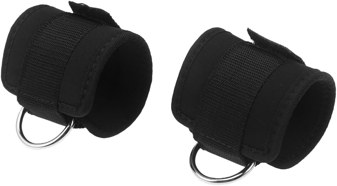 2pcs Adjustable Ankle Wrist Weights with Buckle Black Neoprene