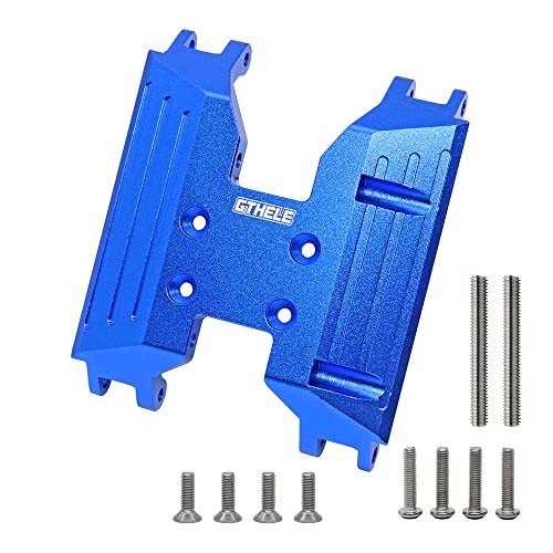 Image of Aluminum Chassis Skid Plate for Axial UTB18 Capra 4WD 1 /18 Trail Buggy Upgrade Part (Dark Blue)