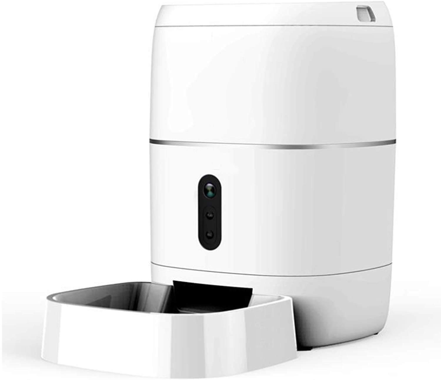 Alimentatore Automatico di Gatti Automatico, Wi-Fi abilitato Alimentatore per Animali Domestici Intelligente per Gatti e Cani, distributore di Cibo per Cani Auto con Controllo Portuale, allarmi