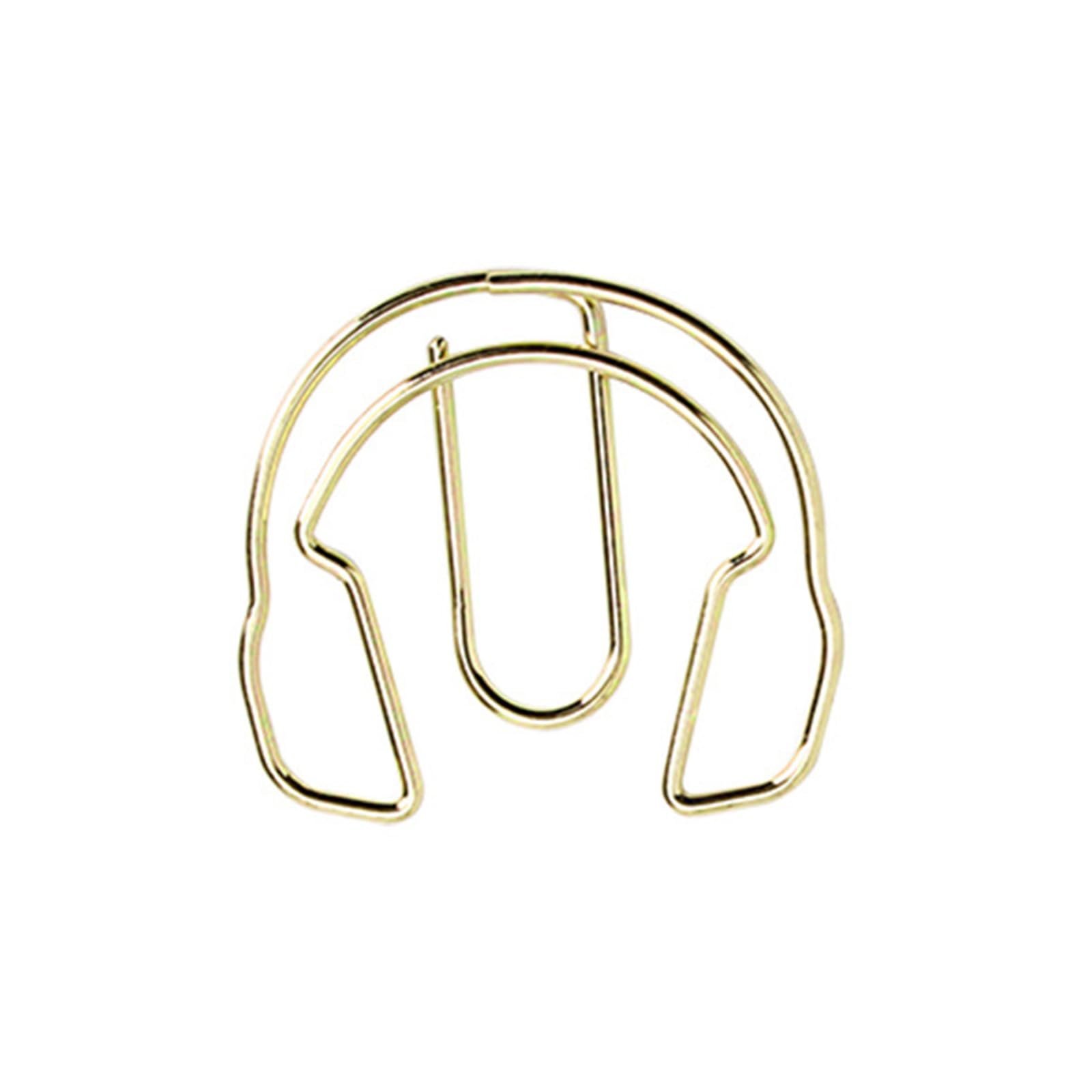 Kalttoy 50Pcs Note Paper Clips Stationary Clips Paper Decorative File Folders File Clamp School Clip Clip Stationary for