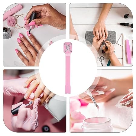 Image of THR3E STROKES 3 in 1 Nail Magnet Tool Cat Eye 3D Nails Art Cat Eye Gel Nail Polish Magnet Multi-Function, Cat Eye Nail Design Tools Double-Head Magnet Pink, Nails Magnet Strong Suction for Home DIY, Salon (EYE MAGNET)