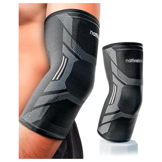 NativoDex Codera de Compresión para Epicondilitis y Tendinitis, para Hombre y Mujer, Codera Deportiva para Codo de Tenista, Crossfit, Codo Golfista