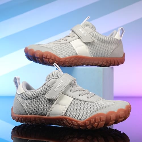 Image of KUBUA Kids Barefoot Shoes Boys Girls Wide Toe Box Zero Drop Sneakers | Breathable Lightweight, Reinforced Toe, Minimalist, Hiking, Tennis, Running, Walking, School, Toddler, Little Kid, Big Kid