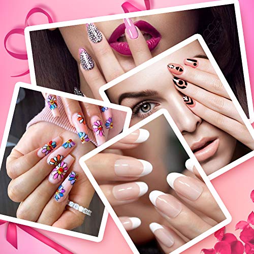 Gershion Poly Nail Gel Kit 30ml Nail Builder Gel Extension Nail Gel Kit Trendy Nail Art French Professional Technician Nail Salon Easy DIY for Beginner at Home All-in-One Kit Gift Set S-01 - Thumbnail 2