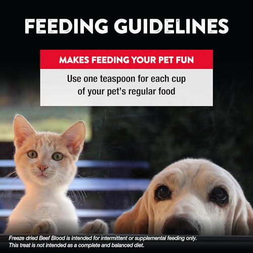 Image of Northwest Naturals Freeze-Dried Beef Blood Functional Topper - for Dogs & Cats - Healthy, 1 Ingredient, Human Grade Ingredients, All Natural, Proudly Made in USA, 3.5 Oz (Pack of 2)