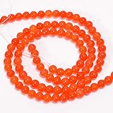 BEADS HUB Natural Chalcedony Round Loose Beads 15' 6MM,8MM for Jewelry Making DIY Bracelet Necklace...