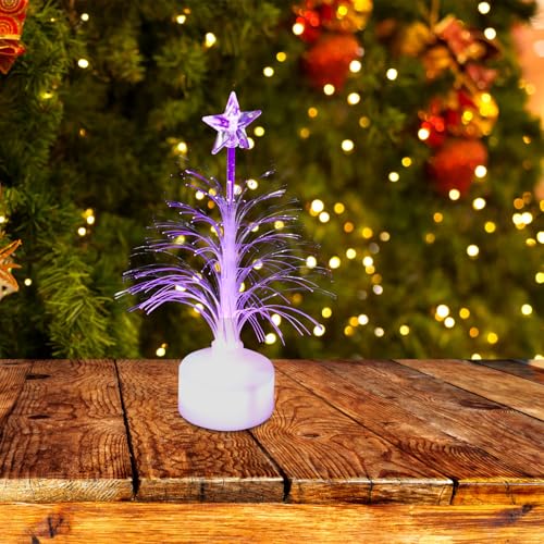 Christmas Tree USB Power Color Changing Fiber Optic Christmas Tree for Christmas Party Tabletop