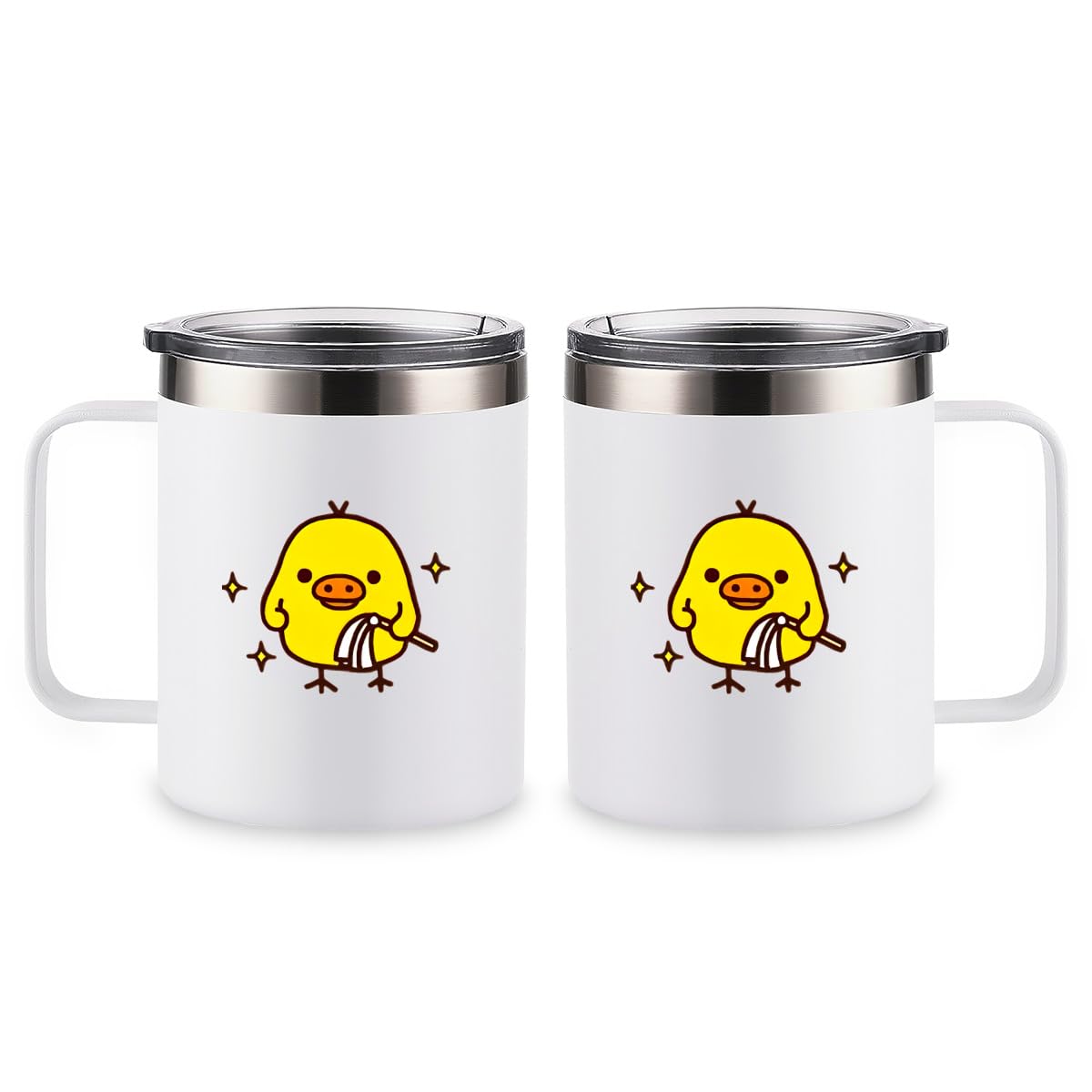 Amazon.co.jp: キイロイトリ (2) マグカップ 保温 断熱コーヒーマグ