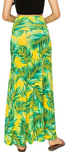 Image of URBAN K Womens Basic Foldable High Waist Regular and Plus Size Maxi Skirts