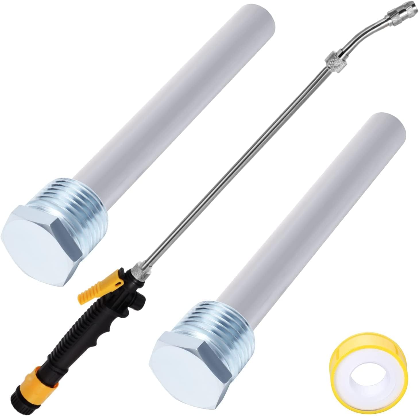 RV Water Heater Anode Rod & RV Water Heater Tank Rinser 4.5" L x 1/2