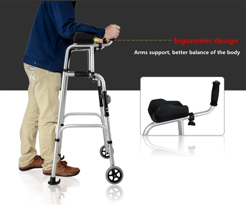 Cesta para Caminante para Personas Mayores, cestas estándar para Caminante para Personas Mayores con gatillo Compacto de liberación de 350 Libras, Cesta Plegable para Caminante par