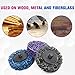 12 Pack 2 Inch Quick Change Stripping Disc Easy Strip and Clean Discs with 1 Disc Pad Holder, Non Woven Silicon Coarse Grinding Discs Set, Paint and Rust Remover Stripper Pads