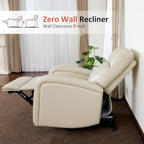 Sillón Plegable Beige de Cuero Sintético miniatura 4