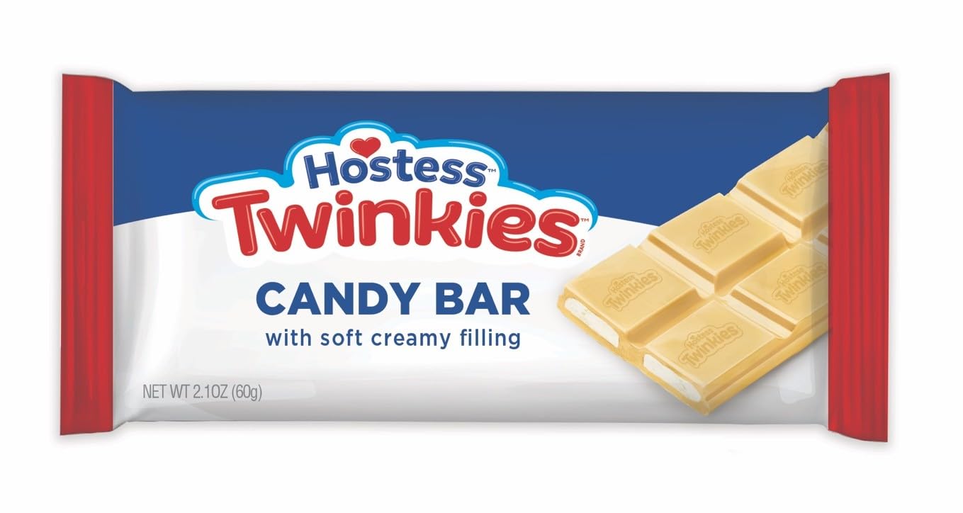 R. M. Palmer Milk Chocolate Twinkies Candy Bar, Soft and Creamy Filling, Individually Wrapped Bars, Making Candy Fun Since 1948 (2.1oz, Pack of 18)