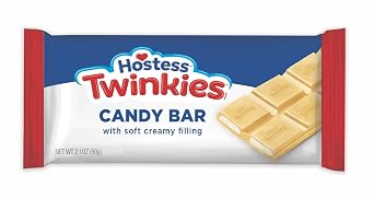 R. M. Palmer Milk Chocolate Twinkies Candy Bar, Soft and Creamy Filling, Individually Wrapped Bars, Making Candy Fun Since 1948 2.1oz, Pack of 18