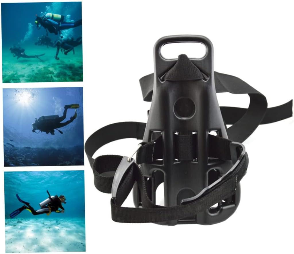 Scuba Tank Holder Diving Tank Backpack Oxygen Bottle Backpack Scuba Tank Back Holder Diving Tank Bracket Oxygen Bottle Holder for Under Water Sports