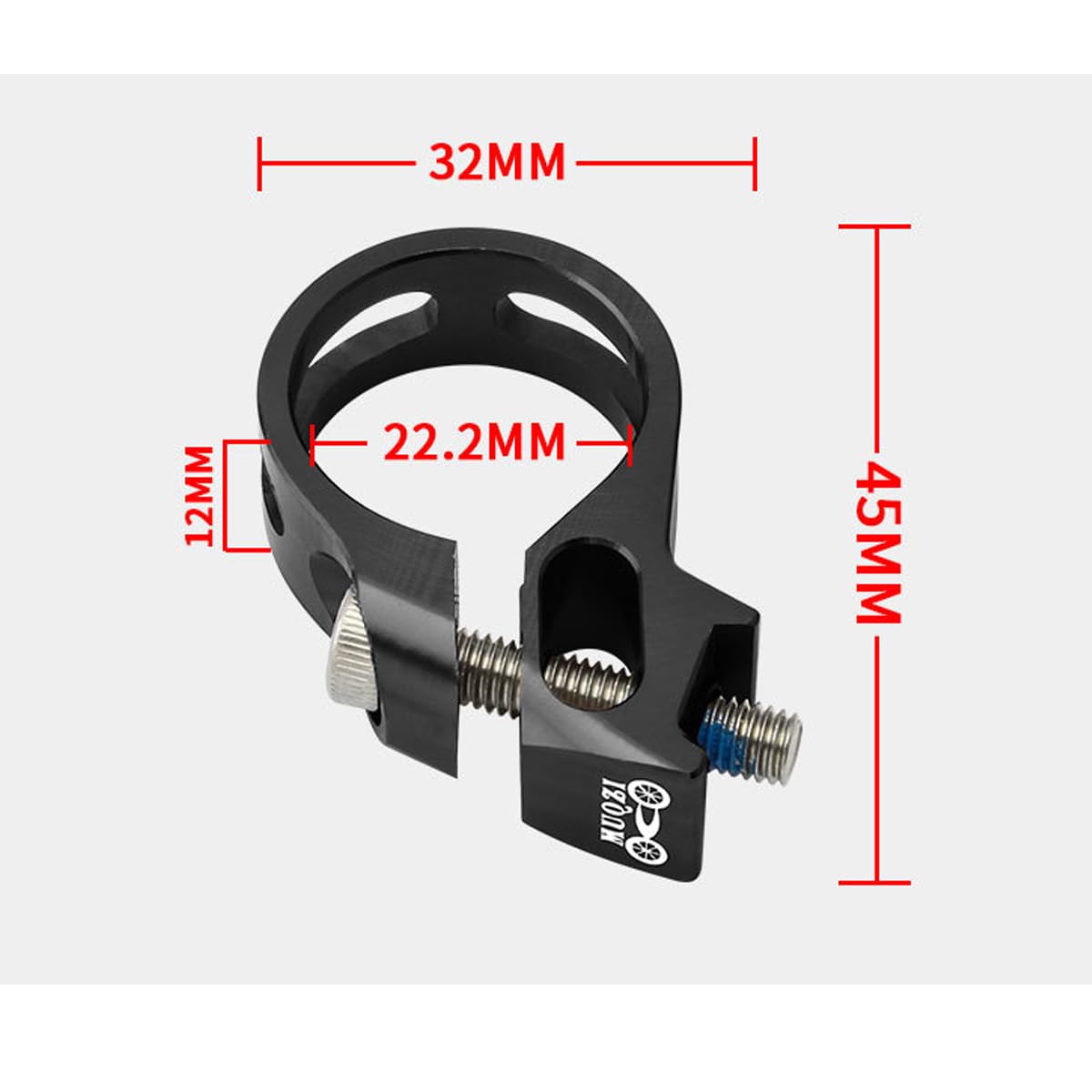 HOUSON Bicycle Shift Lever Clamp, Quick Release Trigger Clamp for Sram X5 X7 X9 X0 XX XO1XX1, Black - Image 2